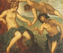 TINTORETTO (1518-1564) - Arianna, venere e bacco